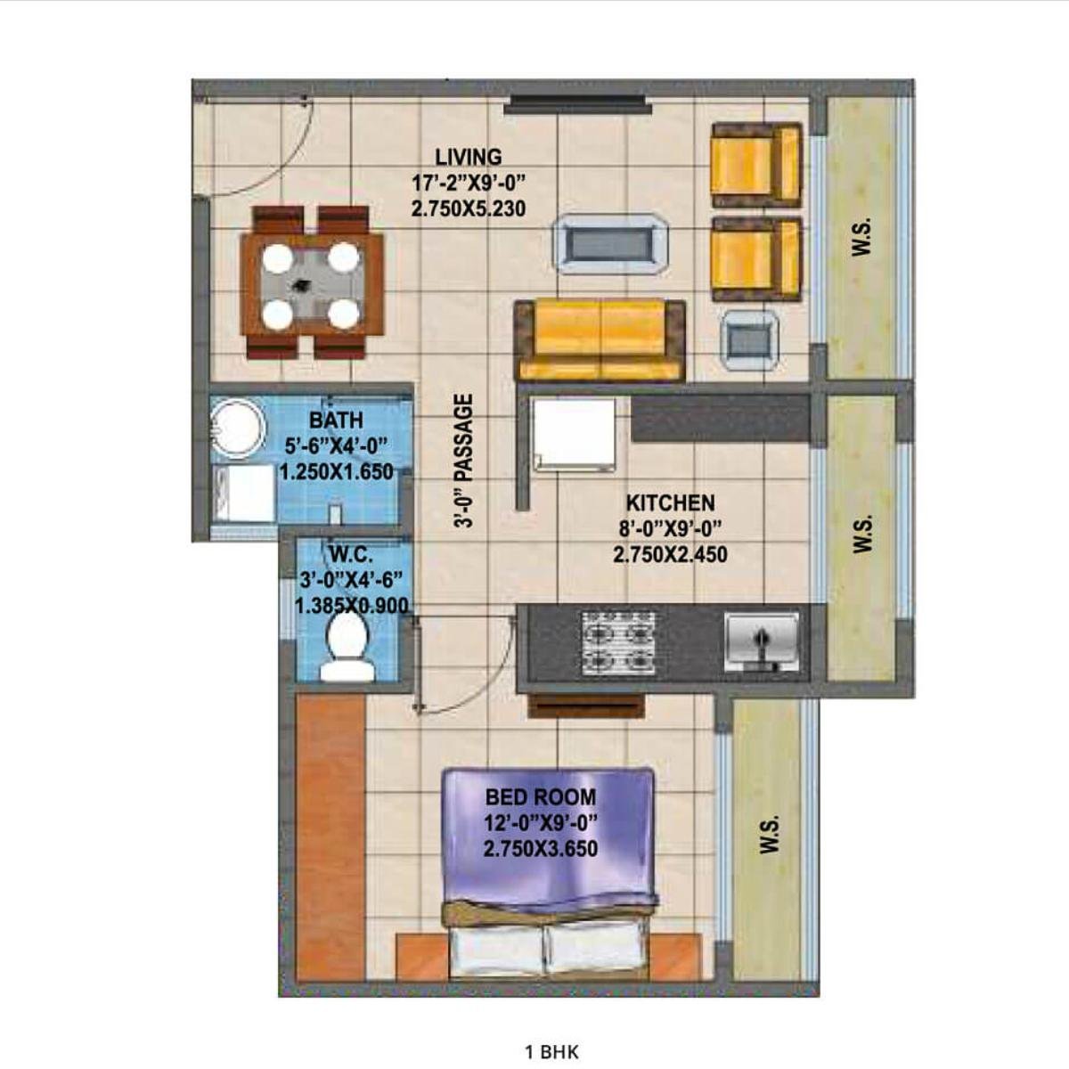 Arihant-Anshula-Floor-Plan-1-BHK