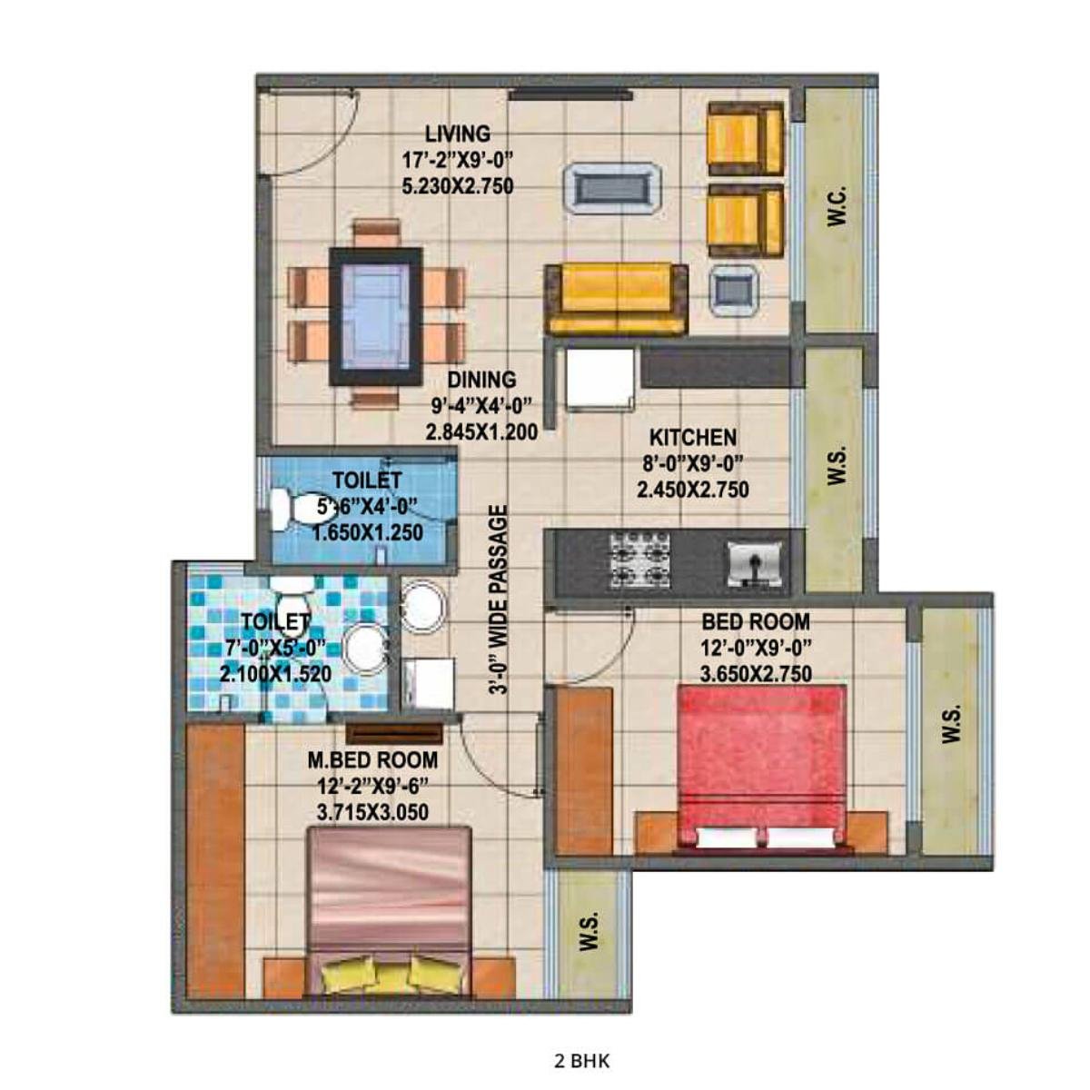 Arihant-Anshula-Floor-Plan-2-BHK