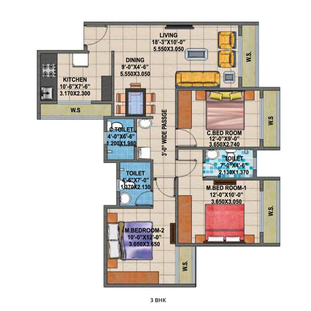 Arihant-Anshula-Floor-Plan-3-BHK